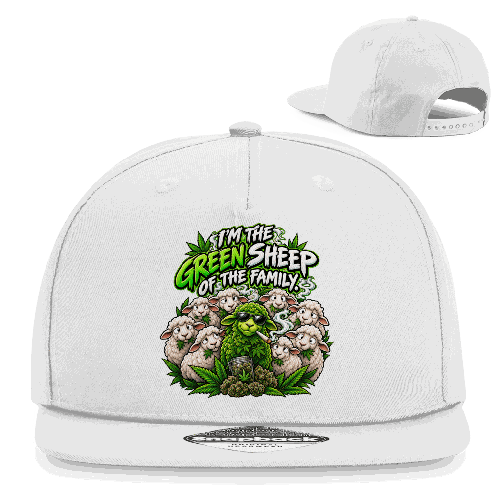 Snapback Rapper Cap - Im the green Sheep | Division420®