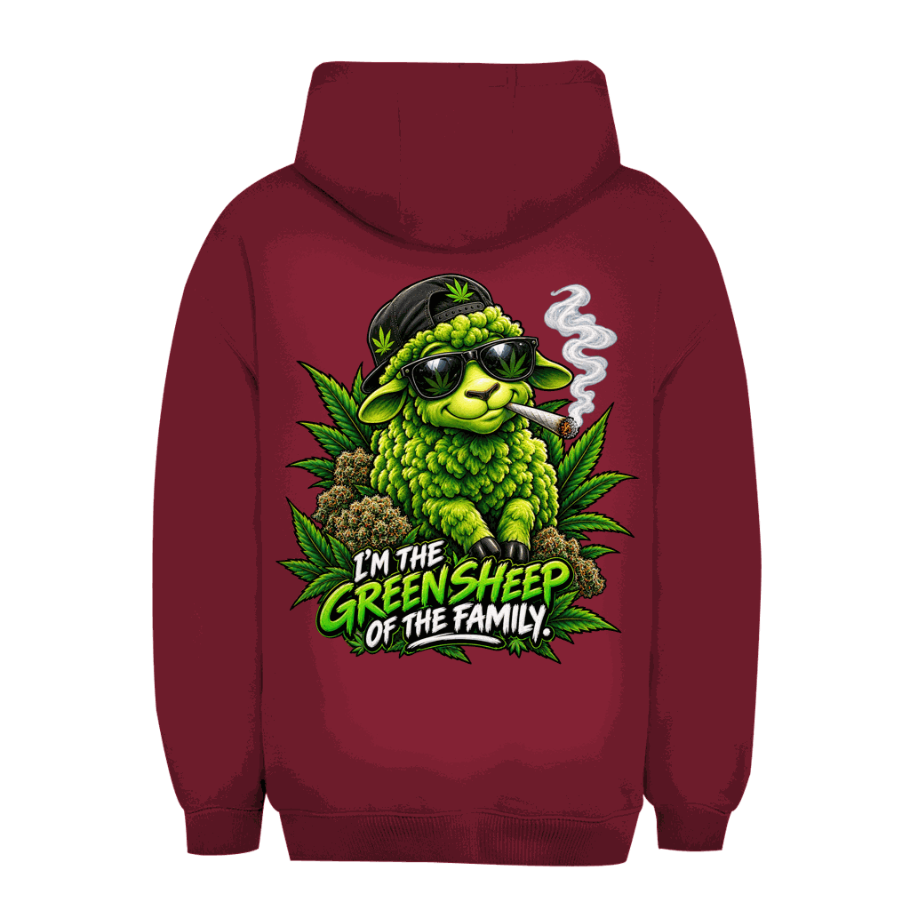 Unisex Oversize Hoodie - Green Sheep | Division420®