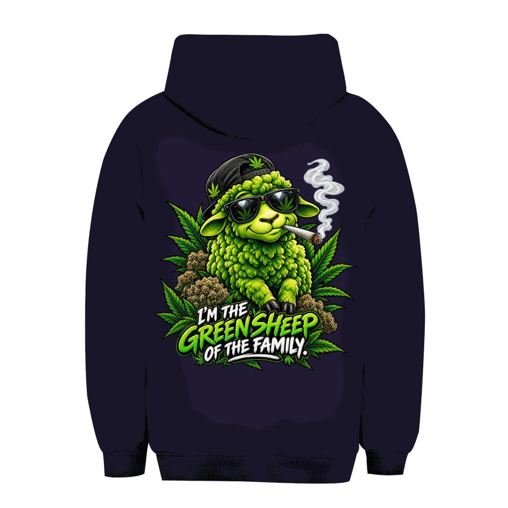 Unisex Oversize Hoodie - Green Sheep | Division420®