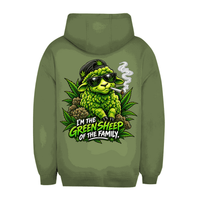 Unisex Oversize Hoodie - Green Sheep | Division420®