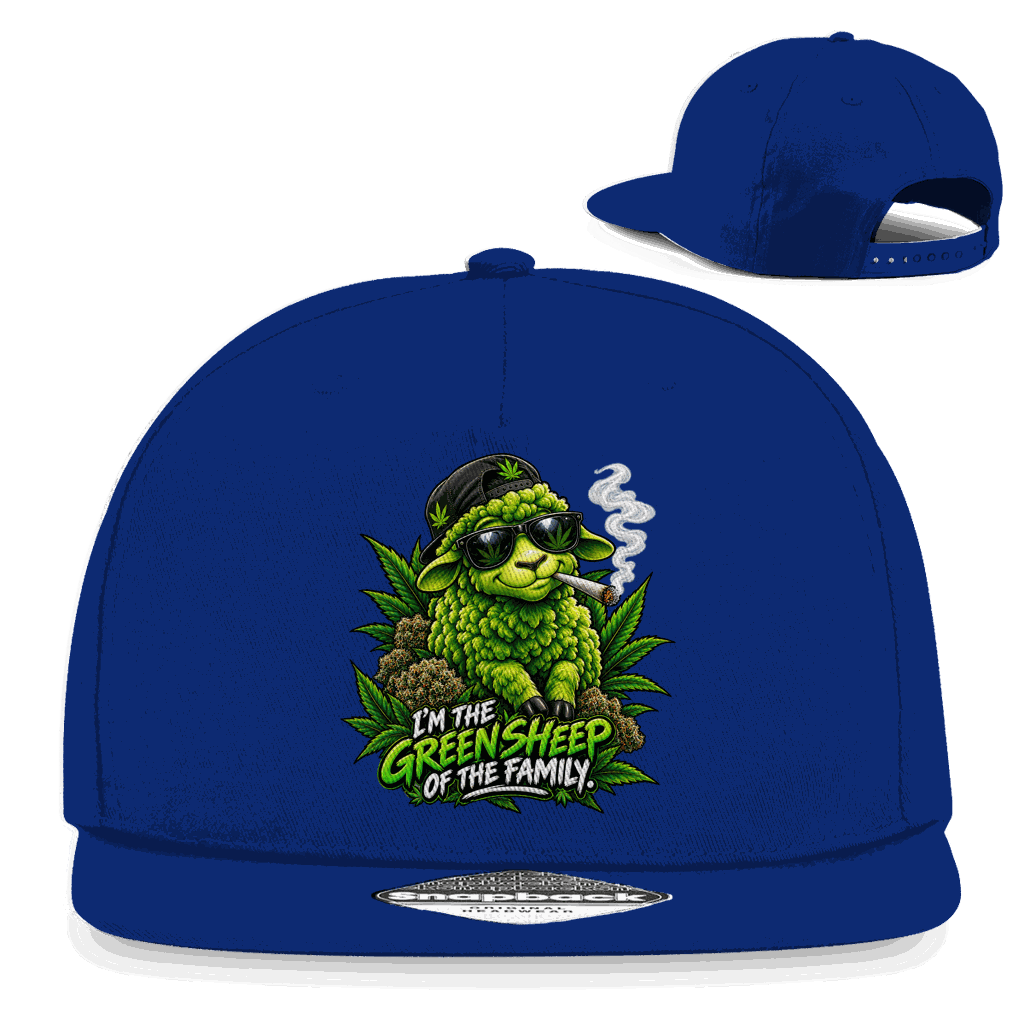 Snapback Rapper Cap - Green Sheep | Division420®