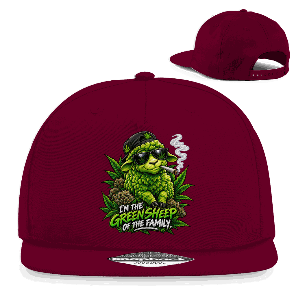 Snapback Rapper Cap - Green Sheep | Division420®