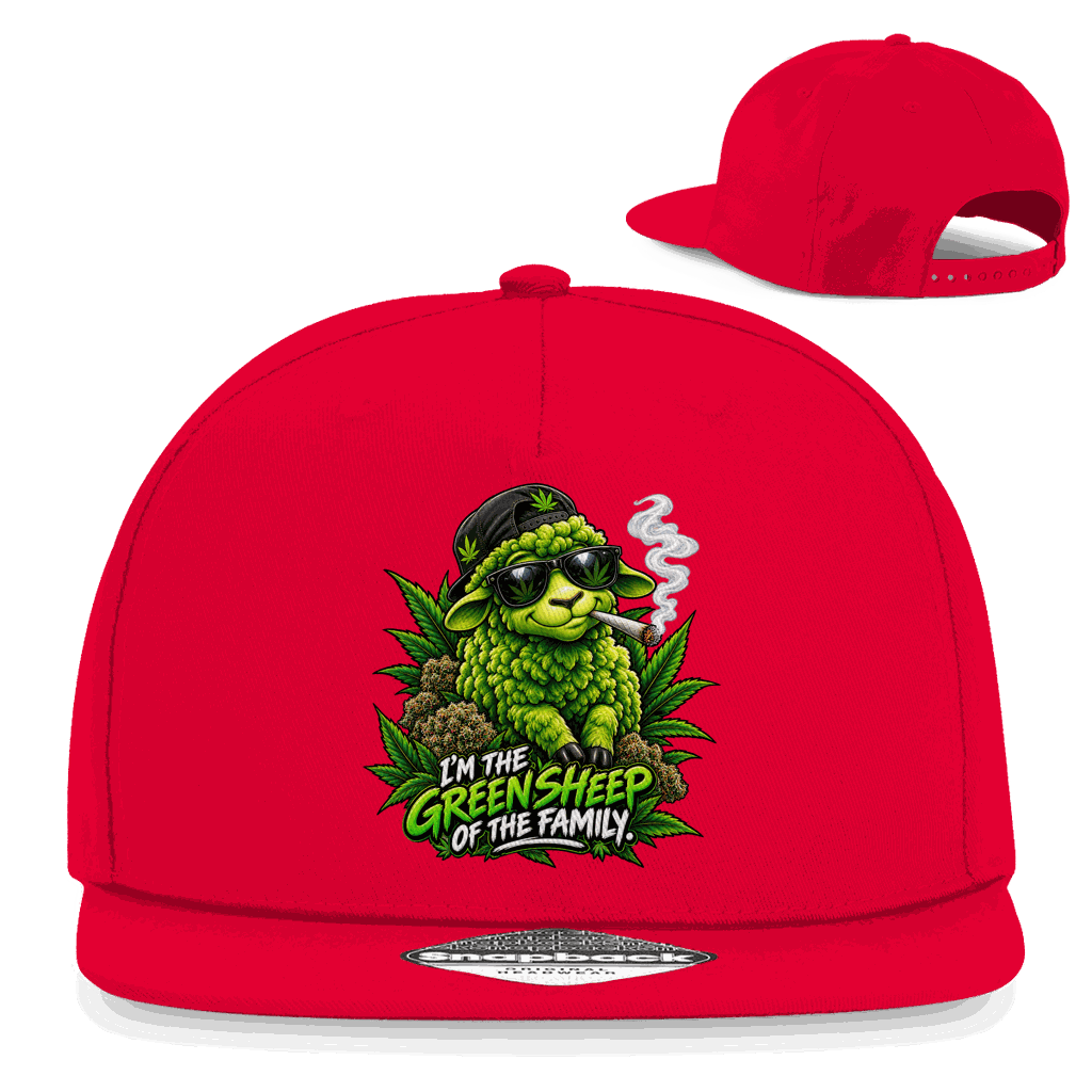 Snapback Rapper Cap - Green Sheep | Division420®