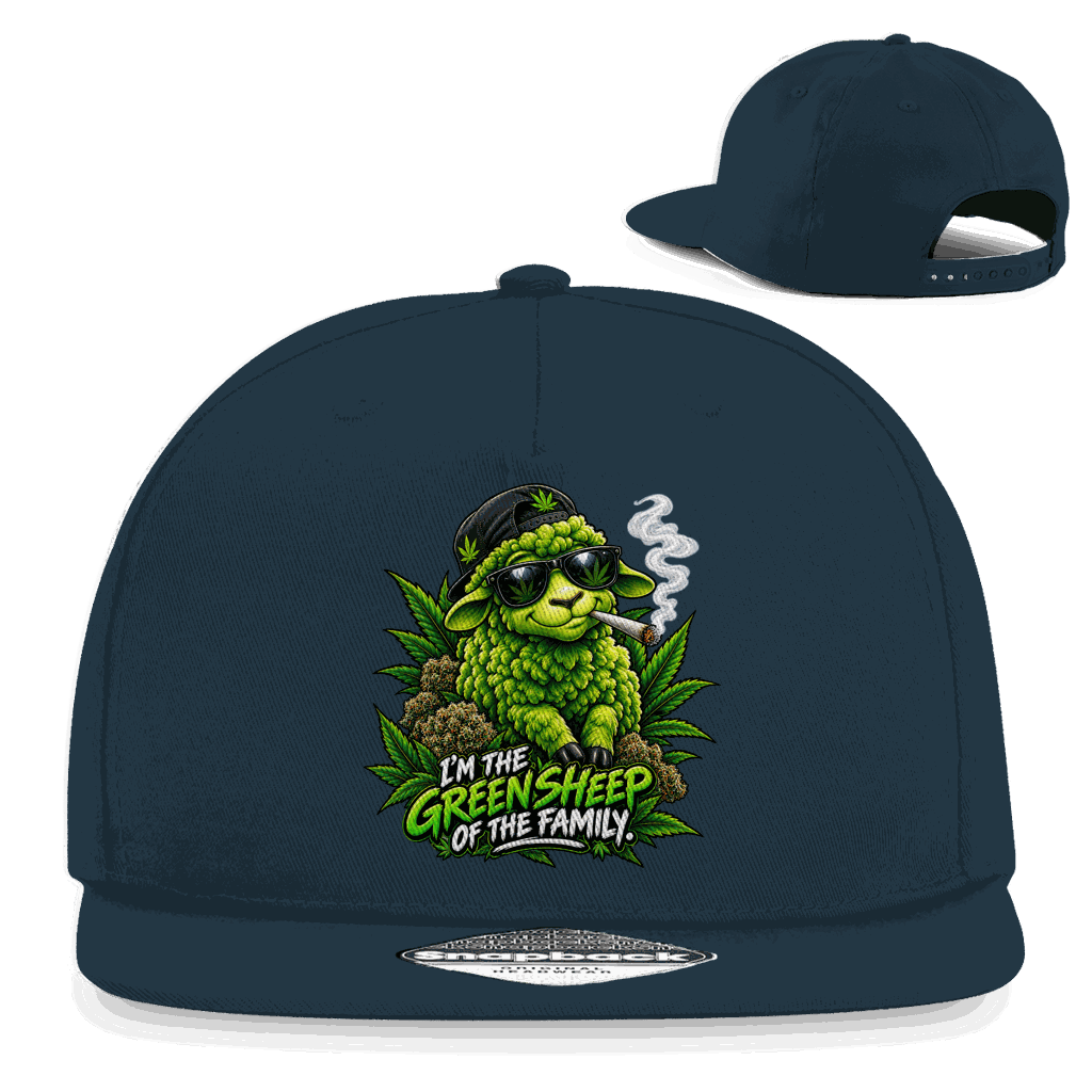 Snapback Rapper Cap - Green Sheep | Division420®