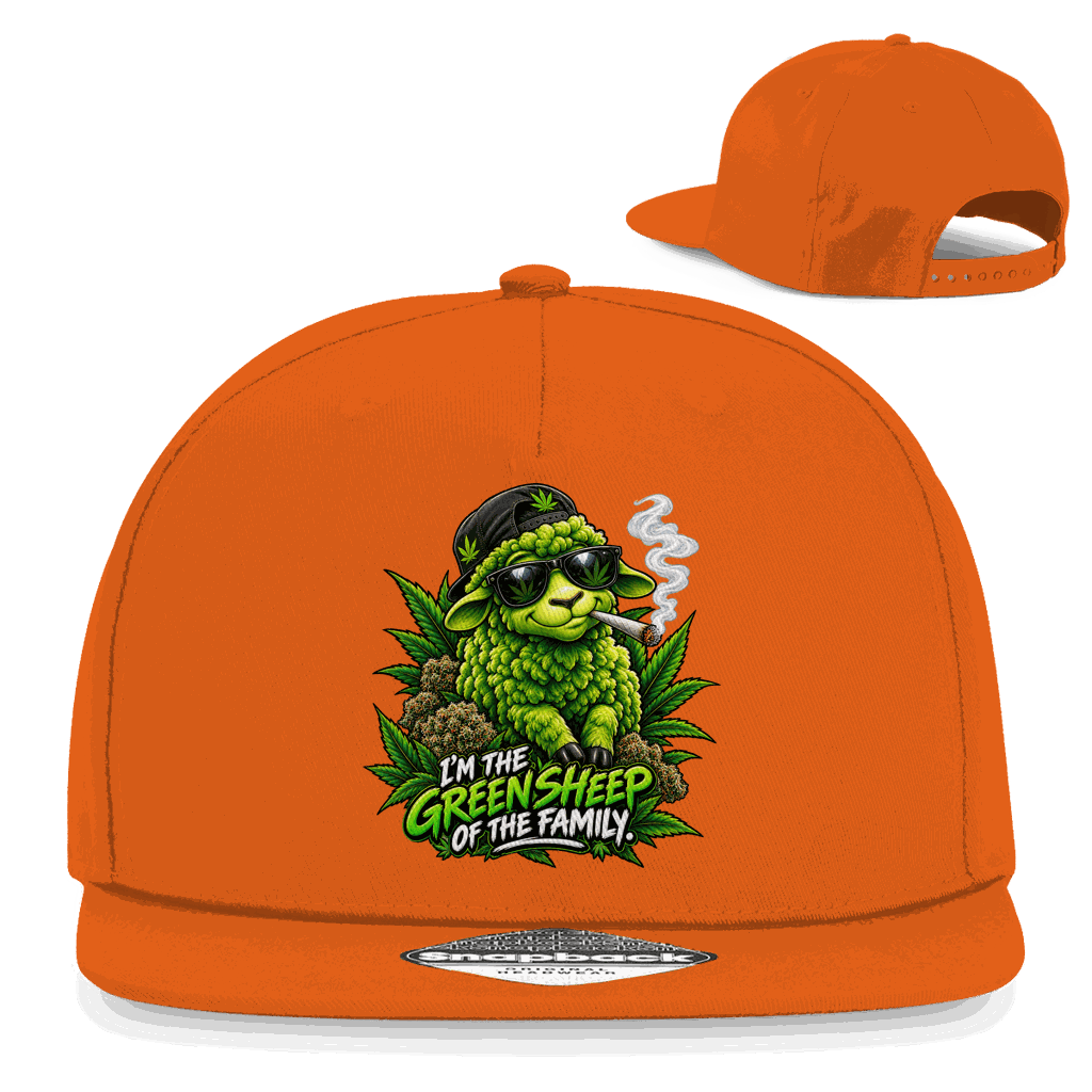 Snapback Rapper Cap - Green Sheep | Division420®