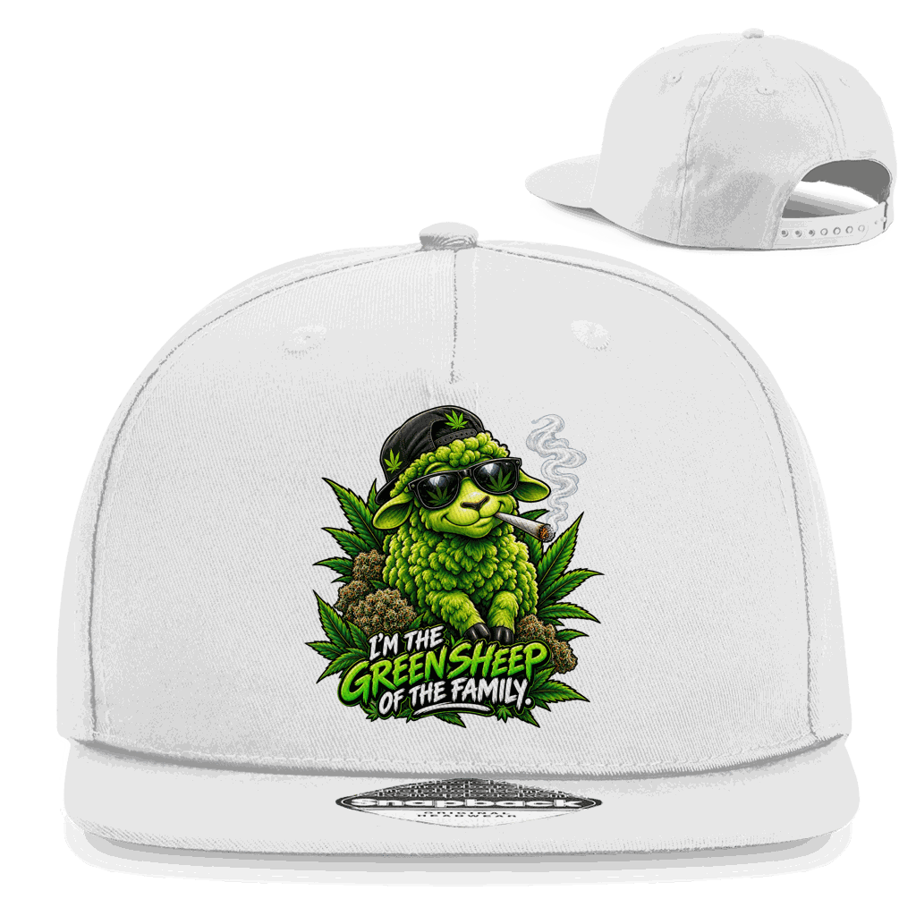 Snapback Rapper Cap - Green Sheep | Division420®