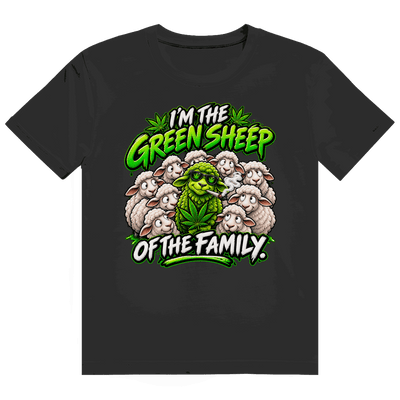 Heavy Cotton T-Shirt - Green Sheep of the Family | Division420®