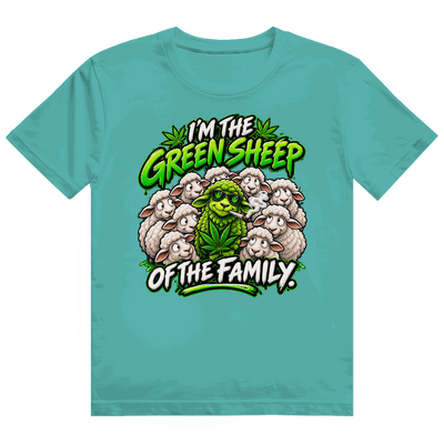 Heavy Cotton T-Shirt - Green Sheep of the Family | Division420®