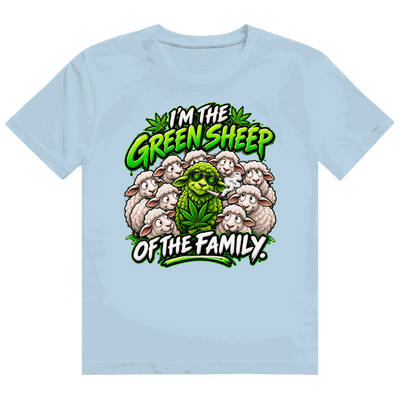Heavy Cotton T-Shirt - Green Sheep of the Family | Division420®