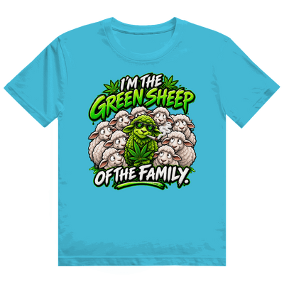 Heavy Cotton T-Shirt - Green Sheep of the Family | Division420®