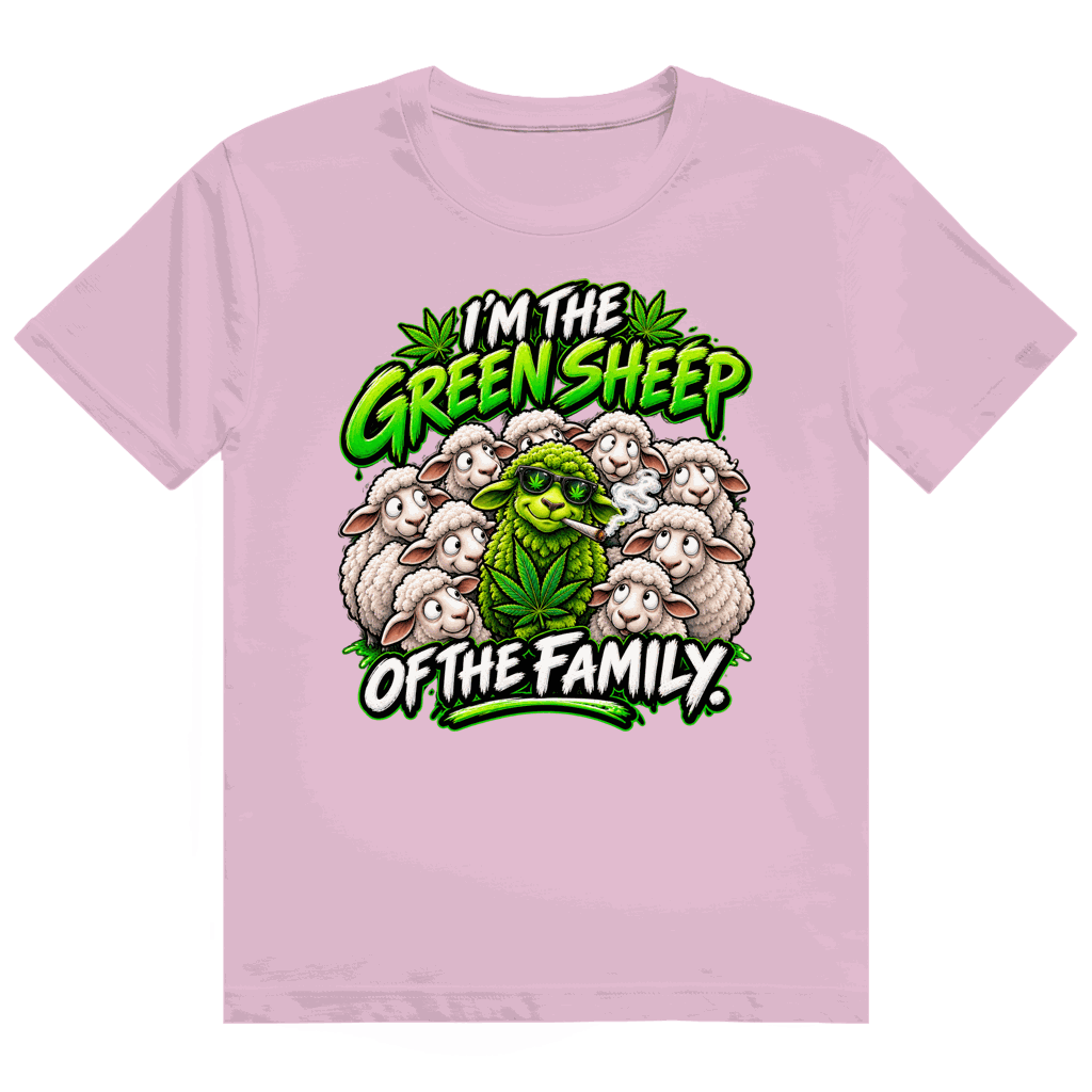Heavy Cotton T-Shirt - Green Sheep of the Family | Division420®