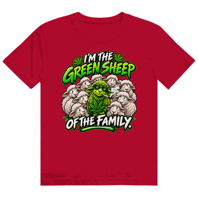 Heavy Cotton T-Shirt - Green Sheep of the Family | Division420®