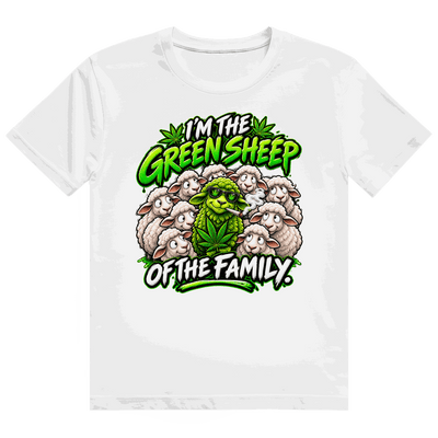 Heavy Cotton T-Shirt - Green Sheep of the Family | Division420®
