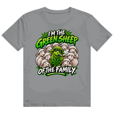 Heavy Cotton T-Shirt - Green Sheep of the Family | Division420®