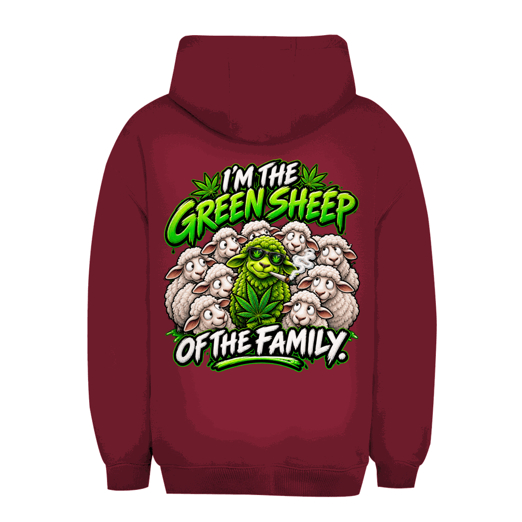 Unisex Oversize Hoodie - Green Sheep of the Family | Division420®