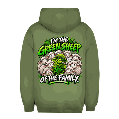 Unisex Oversize Hoodie - Green Sheep of the Family | Division420®