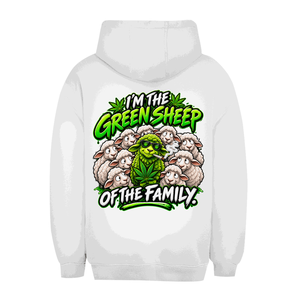 Unisex Oversize Hoodie - Green Sheep of the Family | Division420®