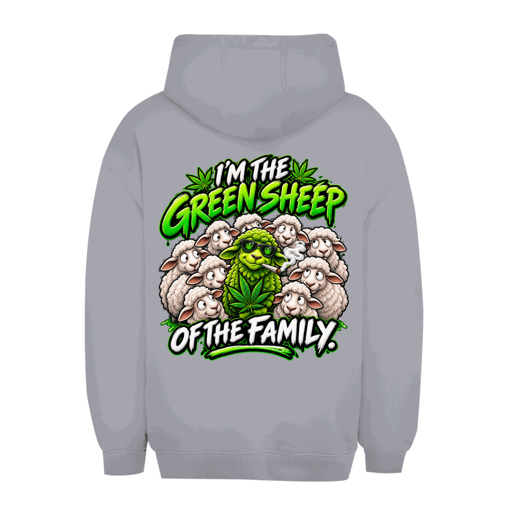 Unisex Oversize Hoodie - Green Sheep of the Family | Division420®