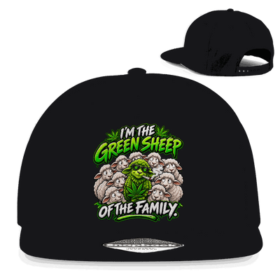 Snapback Rapper Cap - Green Sheep of the Family | Division420®