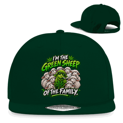 Snapback Rapper Cap - Green Sheep of the Family | Division420®