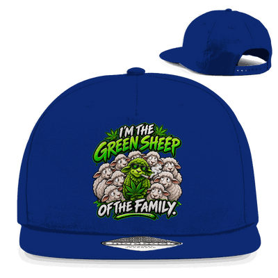 Snapback Rapper Cap - Green Sheep of the Family | Division420®