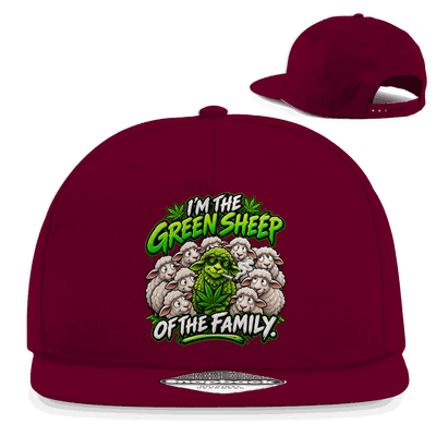Snapback Rapper Cap - Green Sheep of the Family | Division420®