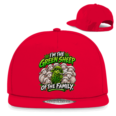 Snapback Rapper Cap - Green Sheep of the Family | Division420®