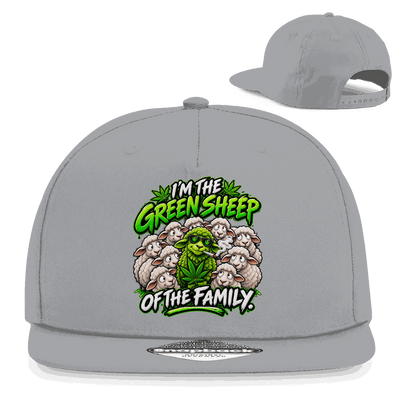 Snapback Rapper Cap - Green Sheep of the Family | Division420®