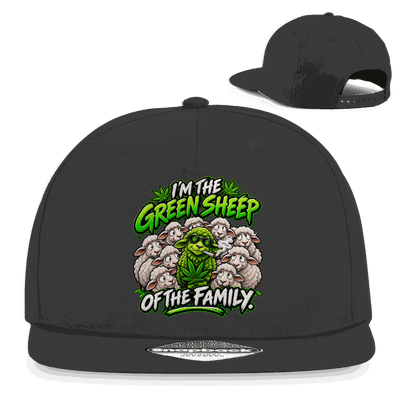 Snapback Rapper Cap - Green Sheep of the Family | Division420®