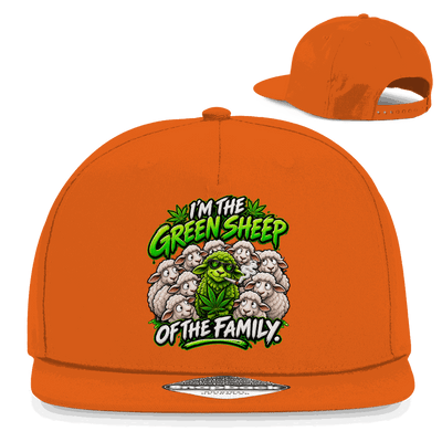 Snapback Rapper Cap - Green Sheep of the Family | Division420®