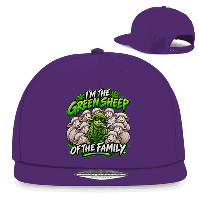Snapback Rapper Cap - Green Sheep of the Family | Division420®
