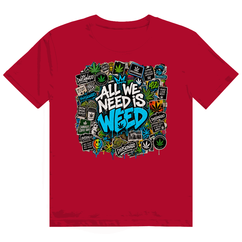 Heavy Cotton T-Shirt - All we need is Weed | Division420®