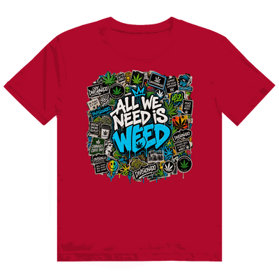 Heavy Cotton T-Shirt - All we need is Weed | Division420®