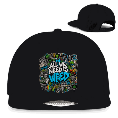 Snapback Rapper Cap - All we need is Weed | Division420®