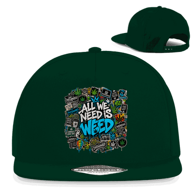 Snapback Rapper Cap - All we need is Weed | Division420®