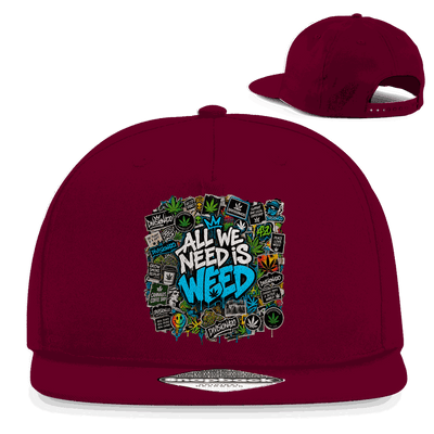 Snapback Rapper Cap - All we need is Weed | Division420®