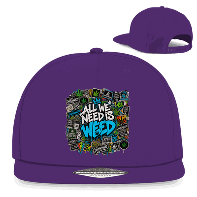 Snapback Rapper Cap - All we need is Weed | Division420®