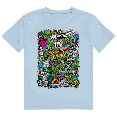 Heavy Cotton T-Shirt - Weed Wall Decal | Division420®