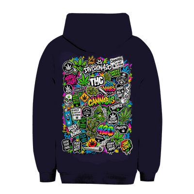 Unisex Oversize Hoodie - Weed Wall Decal | Division420®