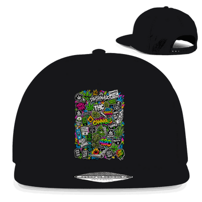 Snapback Rapper Cap - Weed Wall Decal | Division420®