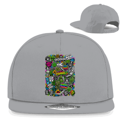 Snapback Rapper Cap - Weed Wall Decal | Division420®