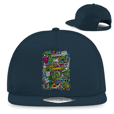 Snapback Rapper Cap - Weed Wall Decal | Division420®