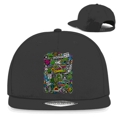 Snapback Rapper Cap - Weed Wall Decal | Division420®