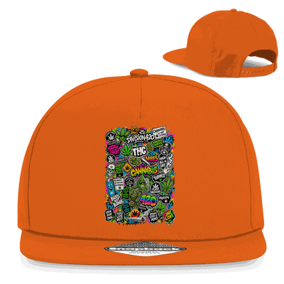 Snapback Rapper Cap - Weed Wall Decal | Division420®