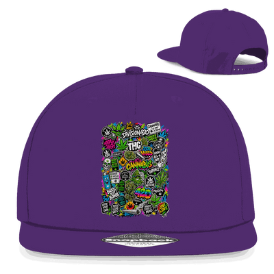 Snapback Rapper Cap - Weed Wall Decal | Division420®