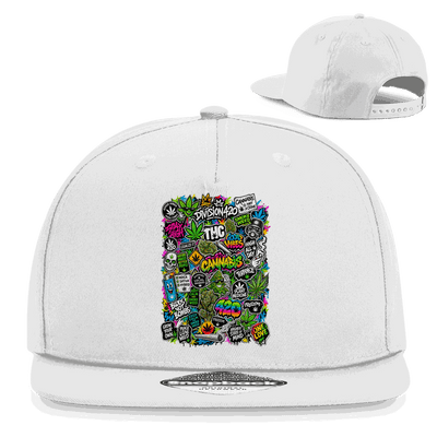 Snapback Rapper Cap - Weed Wall Decal | Division420®
